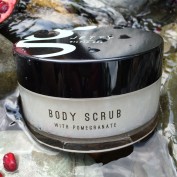 body scrub with pomegranate